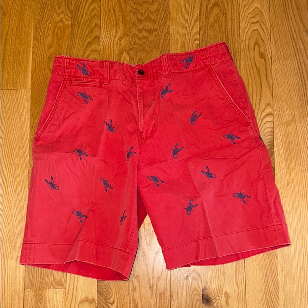 Ralph Lauren Red Lobster Print Men's Shorts